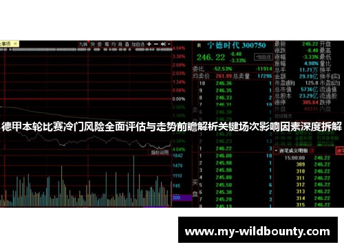 德甲本轮比赛冷门风险全面评估与走势前瞻解析关键场次影响因素深度拆解